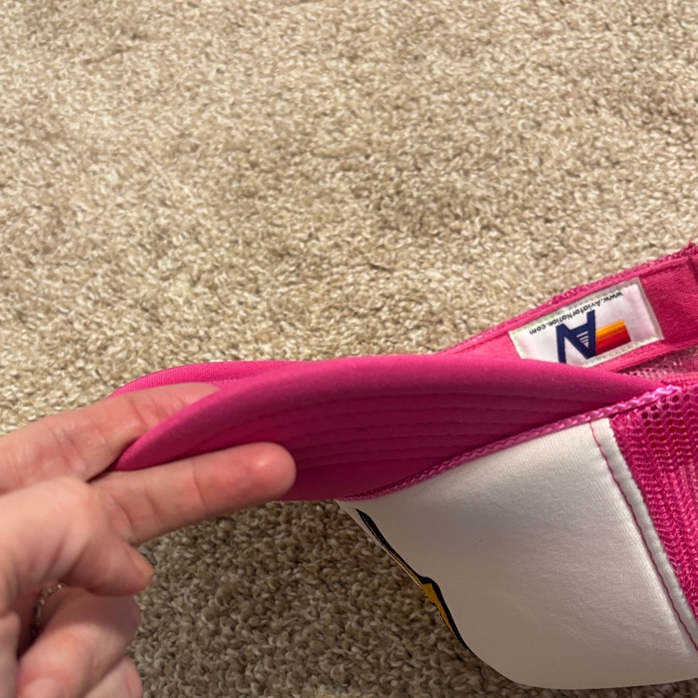 Aviator Nation Pink and White Lightning Bolt Hat - Picture 8 of 10